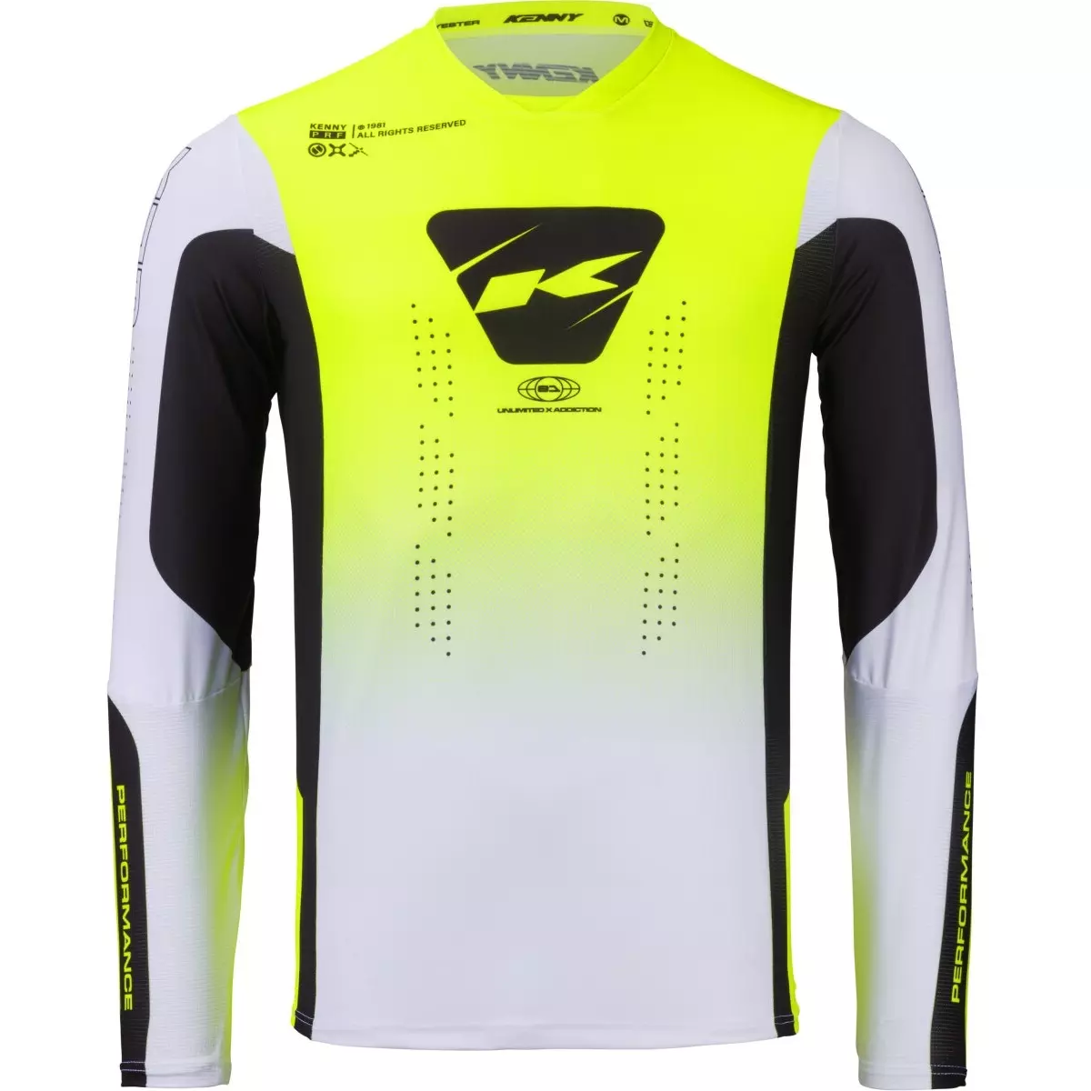 Maillot Cross Kenny Performance Jaune