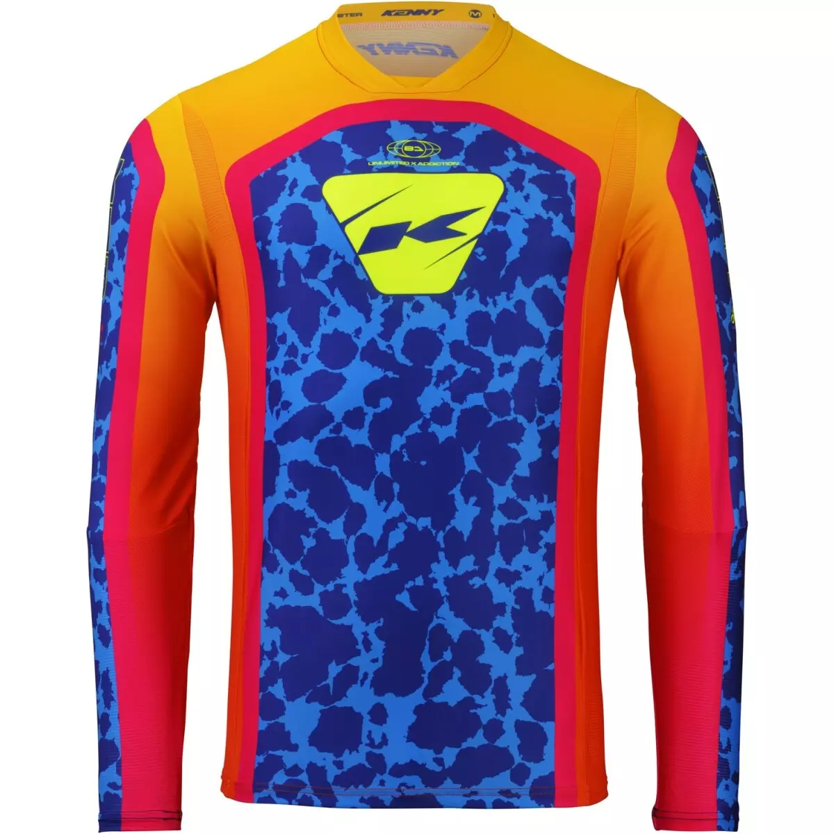 Maillot Cross Kenny Performance Bleu Orange Rose
