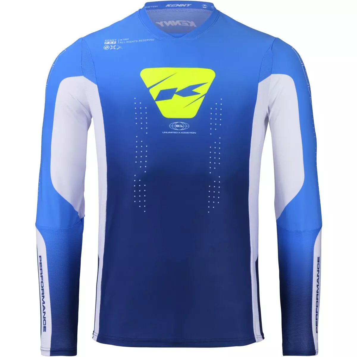 Maillot Cross Kenny Performance Bleu