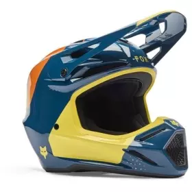 Casque Cross Fox V3 Tine Twi Bleu Jaune
