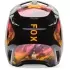 Casque Cross Fox V1 Kairos Tgreen Noir Orange.