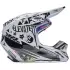 Casque Cross Fox V1 Image Cosmo Blanc Noir