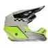 Casque Cross Fox V1 Collect Gris Jaune