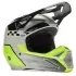Casque Cross Fox V1 Collect Gris Jaune