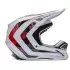 Casque Cross Fox V1 Kairos Blanc Rouge Fluo