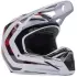 Casque Cross Fox V1 Kairos Blanc Rouge Fluo