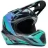 Casque Cross Fox V3 Rs Canvas Noir Bleu Aqua