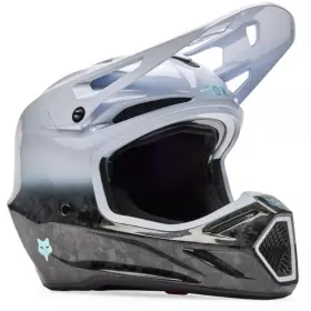Casque Cross Fox V3 Rs Ghost Blanc Carbone