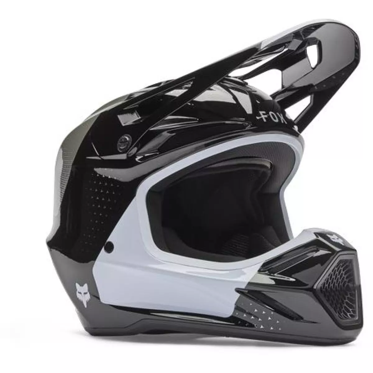 Casque Cross Fox V3 Tine Noir Blanc