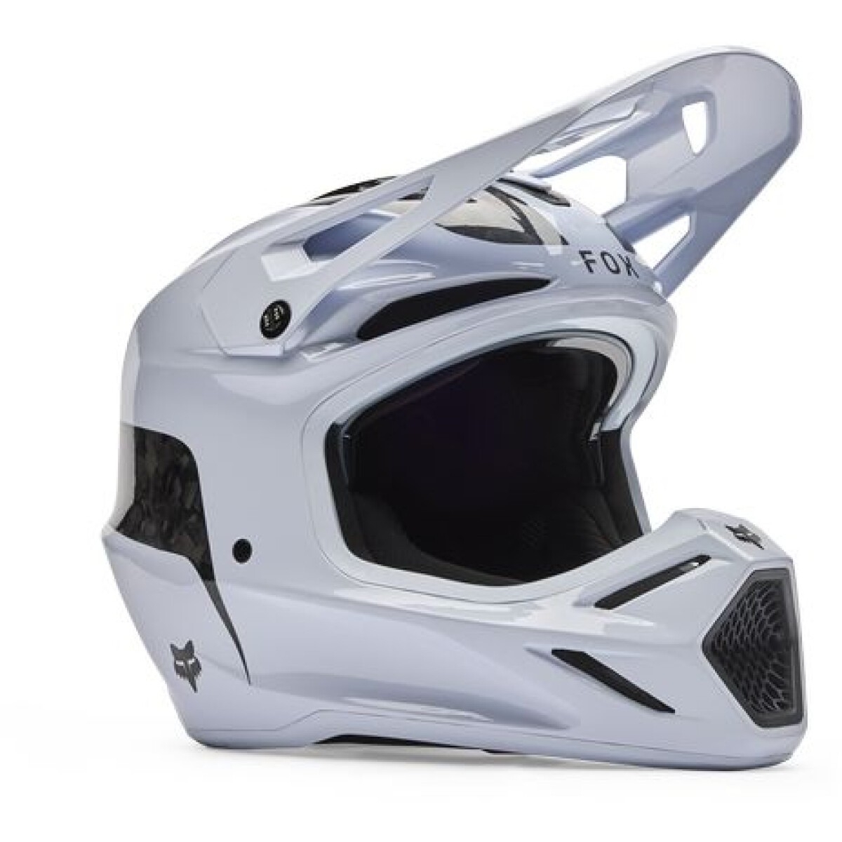 Casque Cross Fox V3 Rs Fracture Blanc