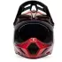 Casque Cross Fox V3 Rs Canvas Noir Rouge Violet