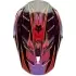 Casque Cross Fox V3 Rs Canvas Noir Rouge Violet