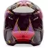 Casque Cross Fox V3 Rs Canvas Noir Rouge Violet