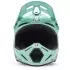 Casque Cross Fox V3 Drip Turquoise Noir
