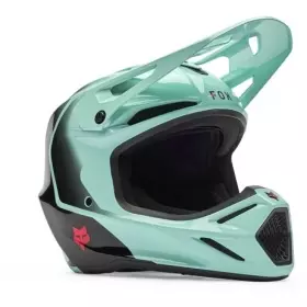 Casque Cross Fox V3 Drip Turquoise Noir