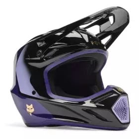 Casque Cross Fox V3 Drip Noir Pur Violet