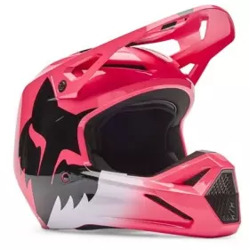 Casque Cross Fox V1 Shield Rose Noir
