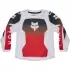 Maillot Cross Enfant Fox 180 Shield Blanc Noir Rouge