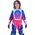 Maillot Cross Enfant Fox 180 Collect Bleu Rose Blanc