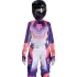 Maillot Cross Femme Fox 180 Collect Rose Violet Blanc