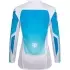 Maillot Cross Femme Fox 180 Shield Blanc Bleu
