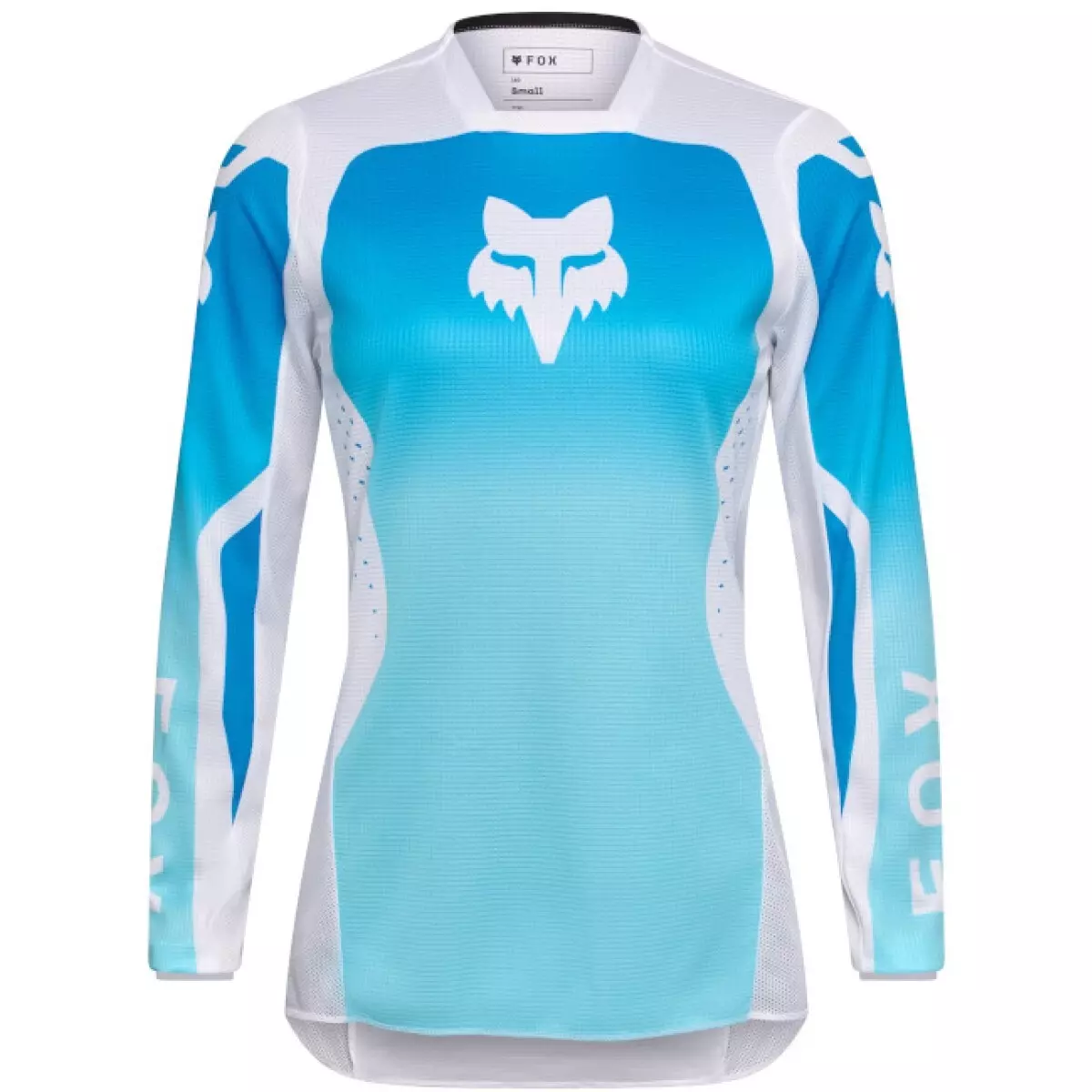 Maillot Cross Femme Fox 180 Shield Blanc Bleu