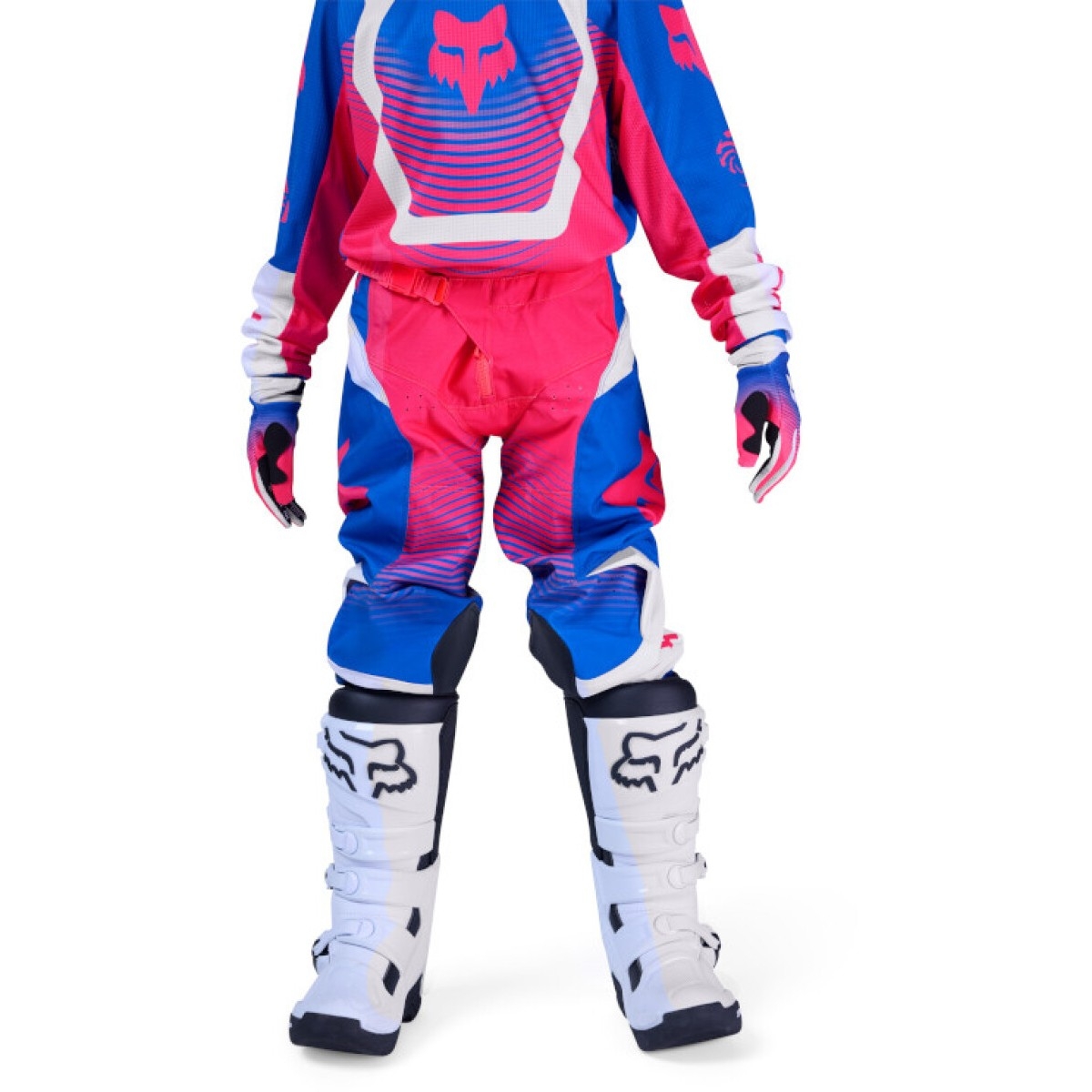 Pantalon Cross Enfant Fox 180 Collect Junior Bleu Rose