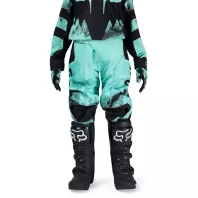 Pantalon Cross Enfant Fox 180 Kairos Junior Turquoise Noir