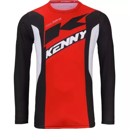 Maillot Cross Kenny Track Zoom Rouge Noir Blanc