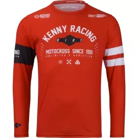 Maillot Cross Kenny Track Dirt Rouge