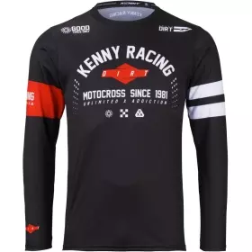 Maillot Cross Kenny Track Dirt Noir