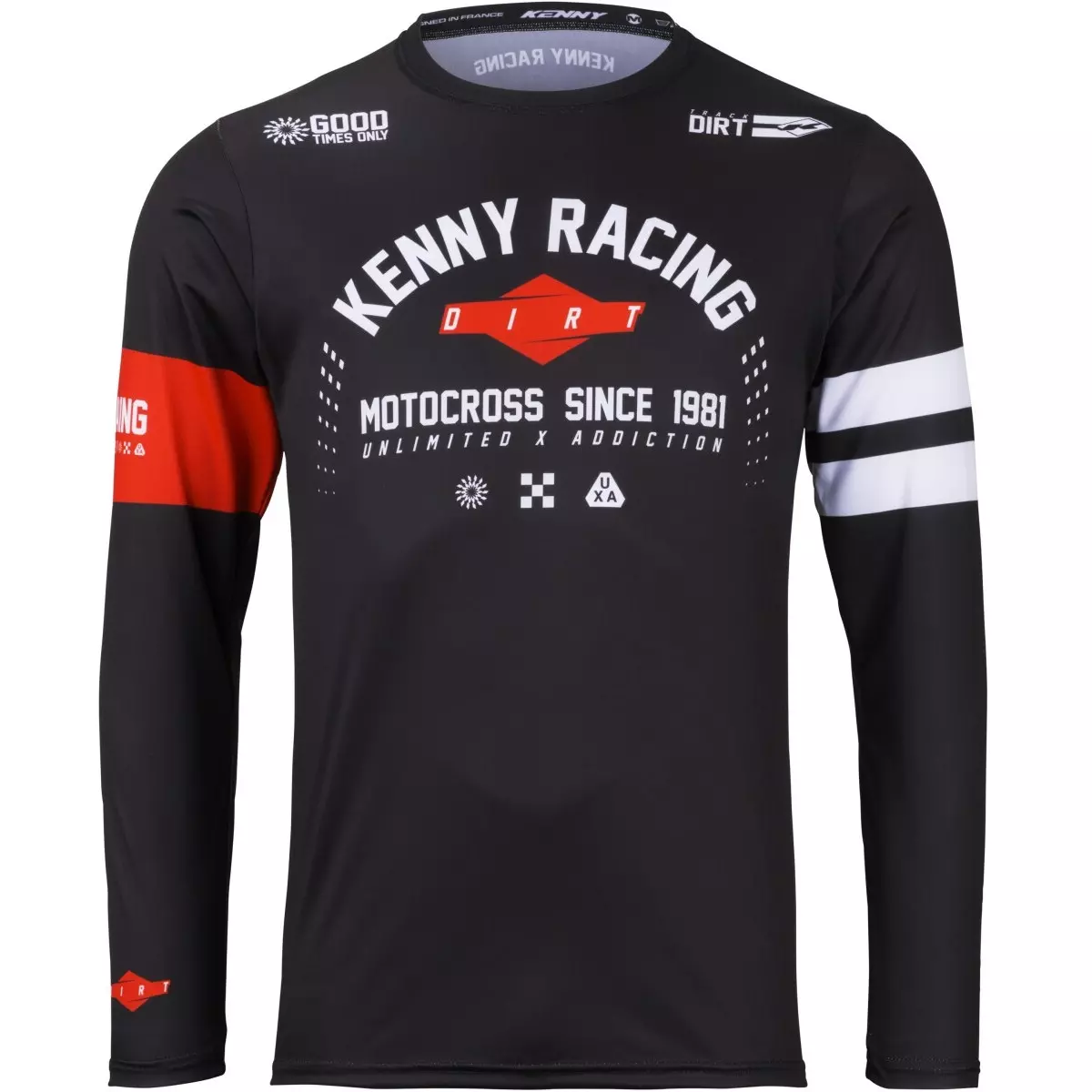 Maillot Cross Kenny Track Dirt Noir