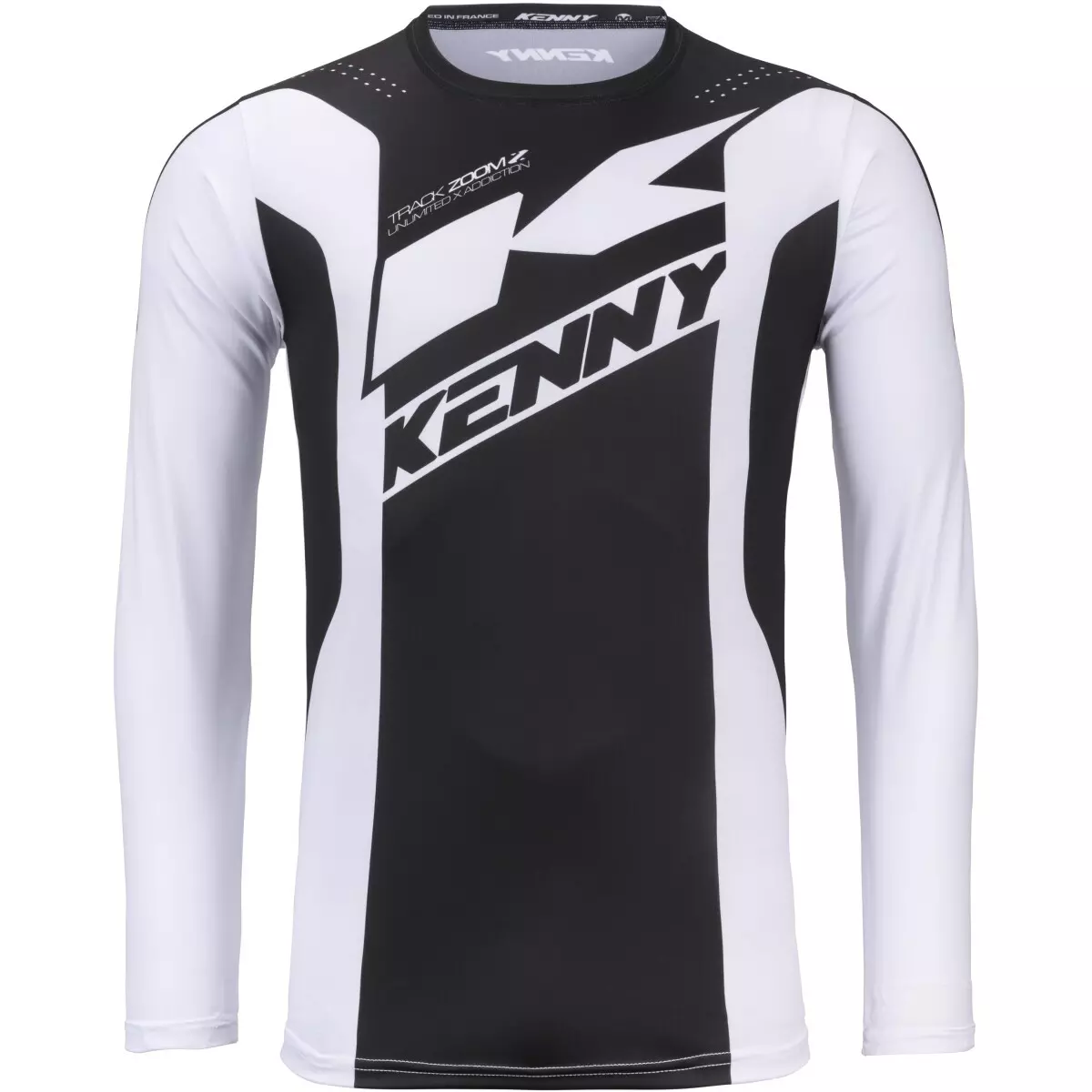Maillot Cross Kenny Track Zoom Noir Blanc
