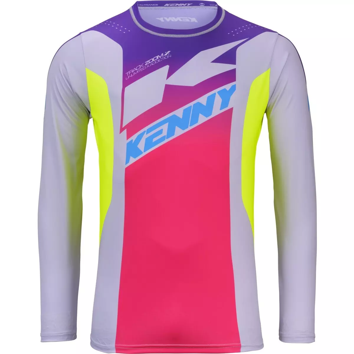 Maillot Cross Kenny Track Zoom Gris Rose