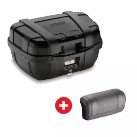 Pack Top Case Givi Trekker Lite 52L Noir + Dosseret