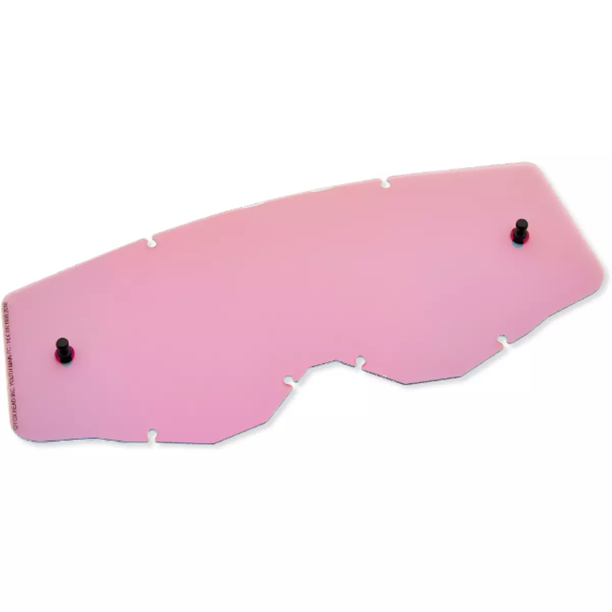 Écran Enfant Lexan Fox Mx24 Pour Masque Main Rouge Miroir