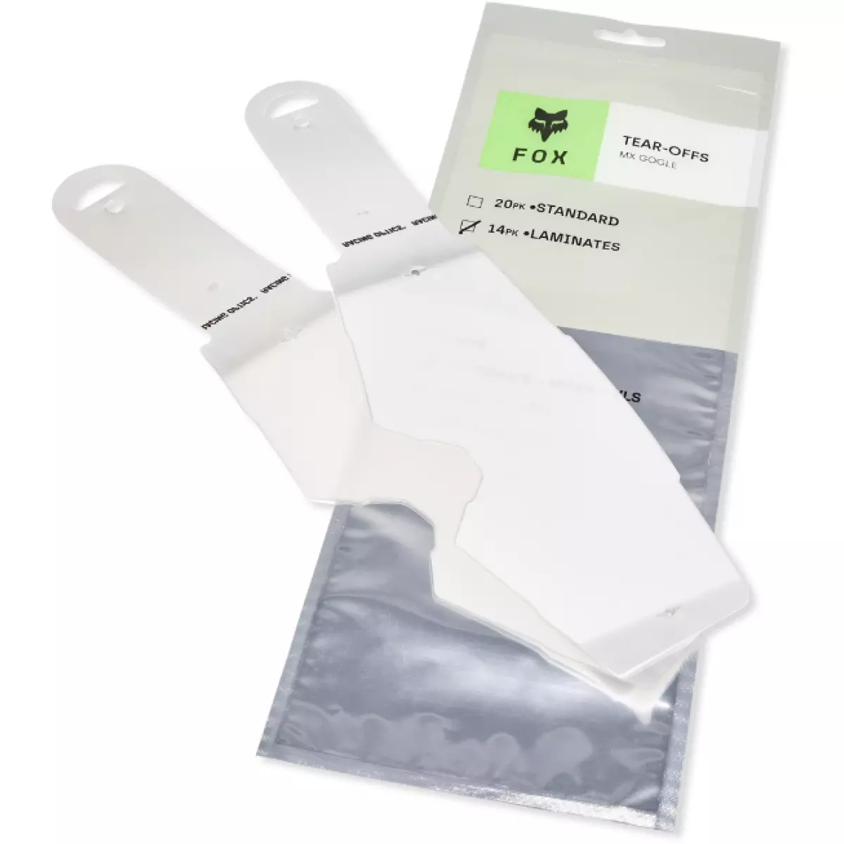 2 Lots De 7 Tear-offs Laminés Fox Mx24 Pour Masques Airspace Ou Main Clair