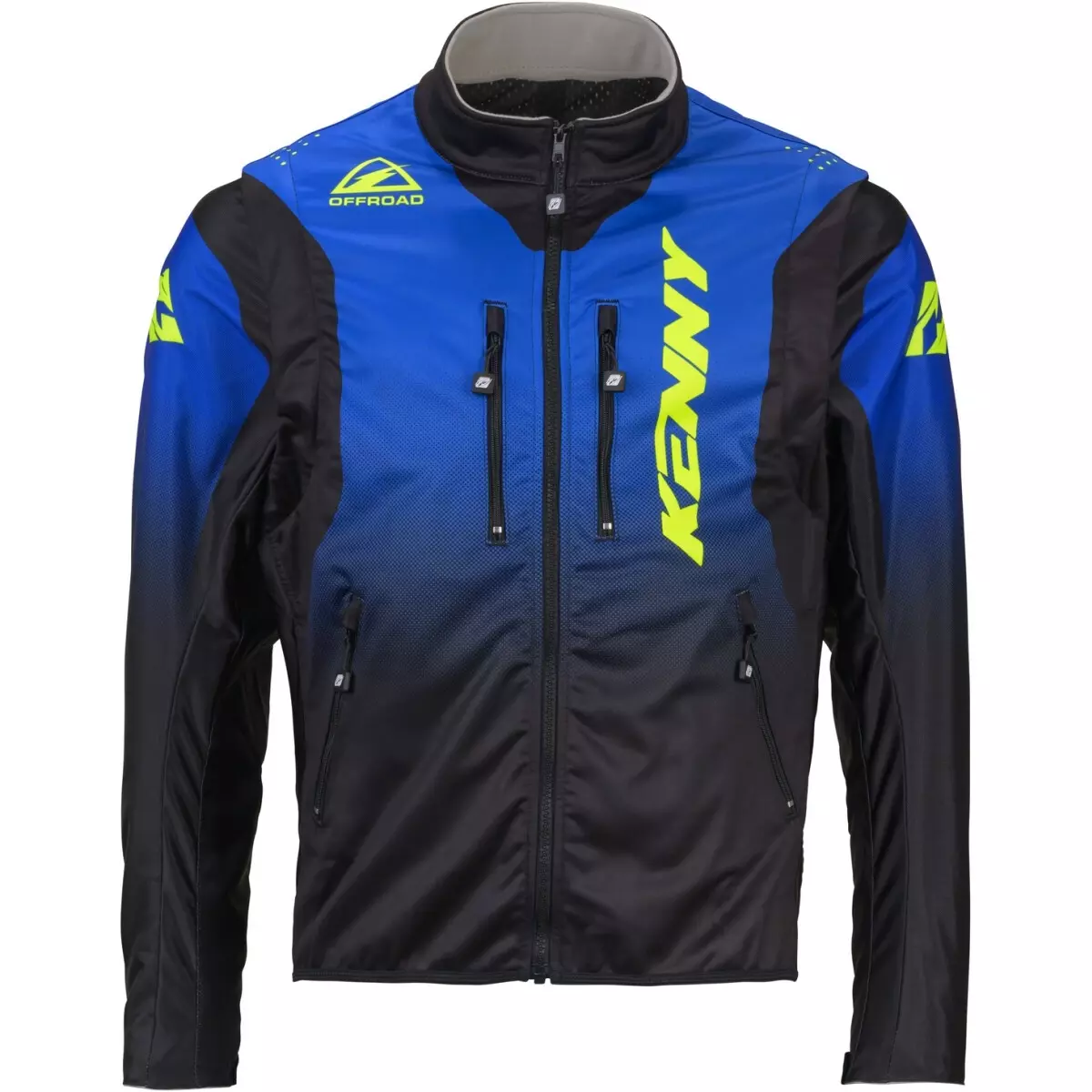 Veste Kenny Softshell Enduro Bleu Jaune Fluo