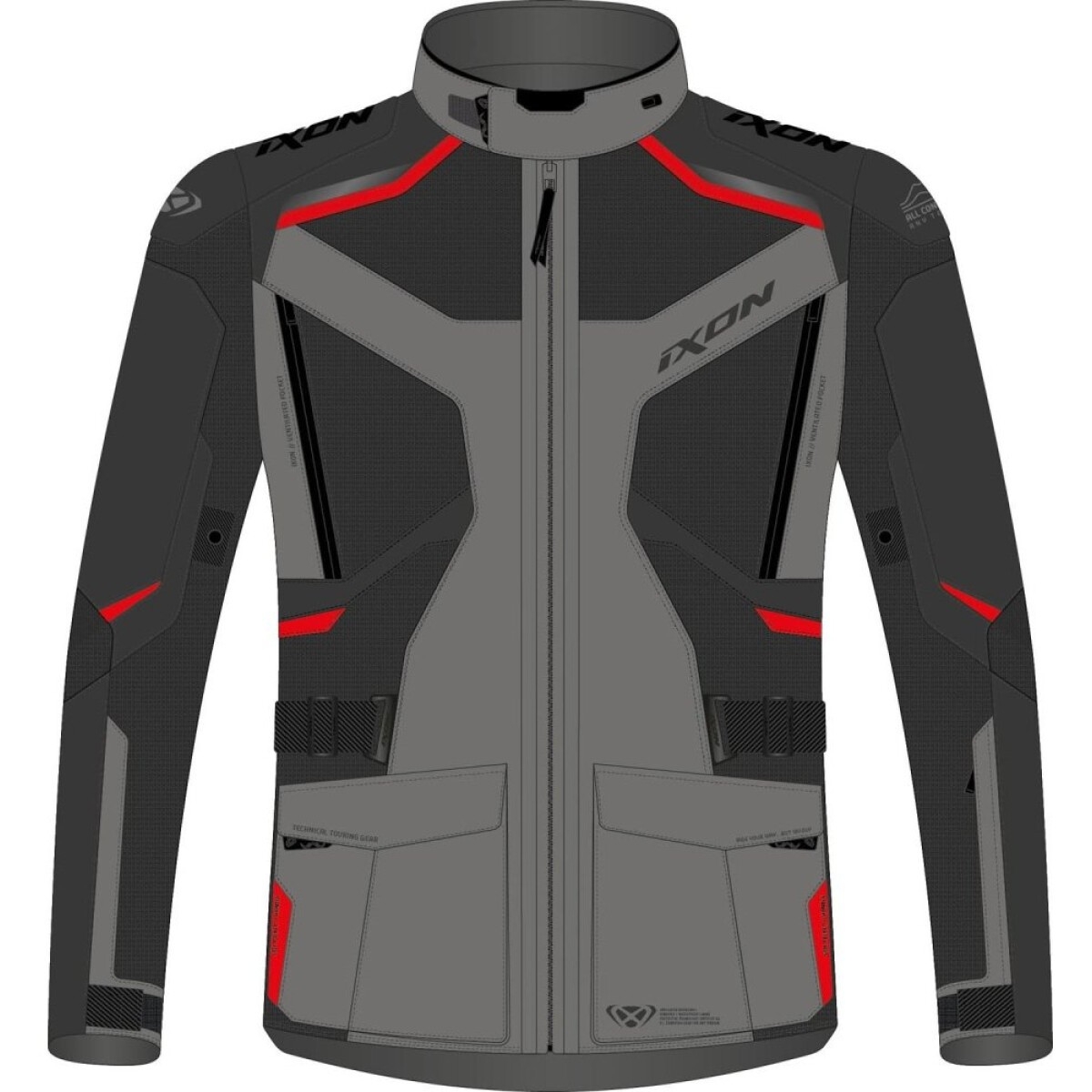 Veste Ixon Midgair WP Gris Rouge