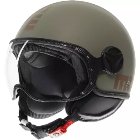 Casque Momo Design Fighter Classic Flip Vert Bronze Mat