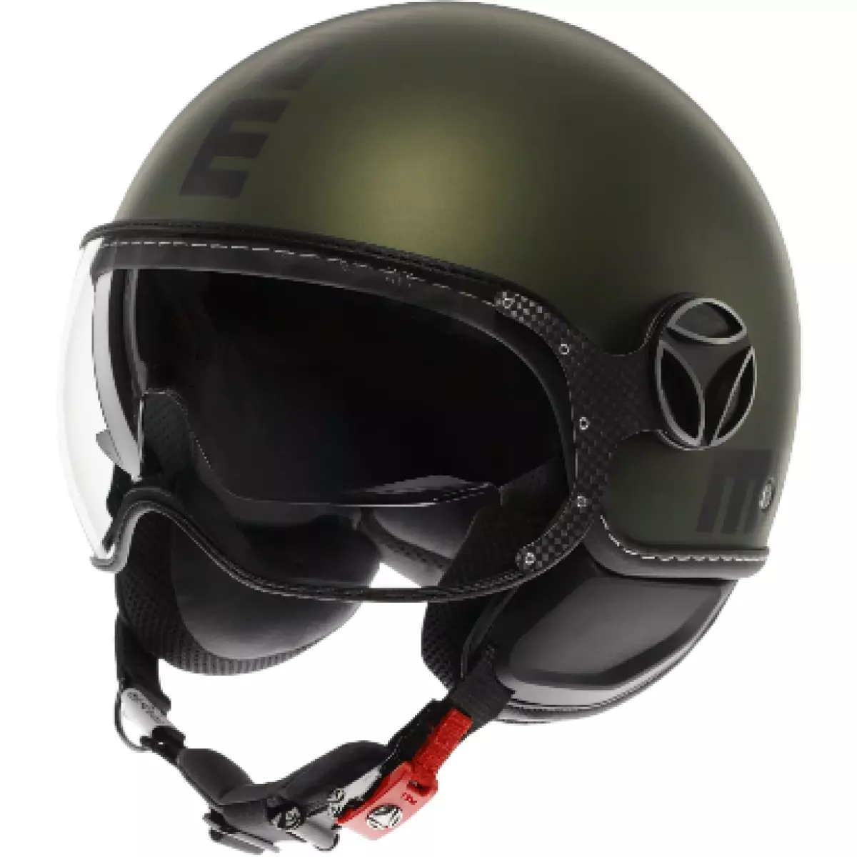 Casque Momo Design Fighter Evo Mono Vert Noir Mat