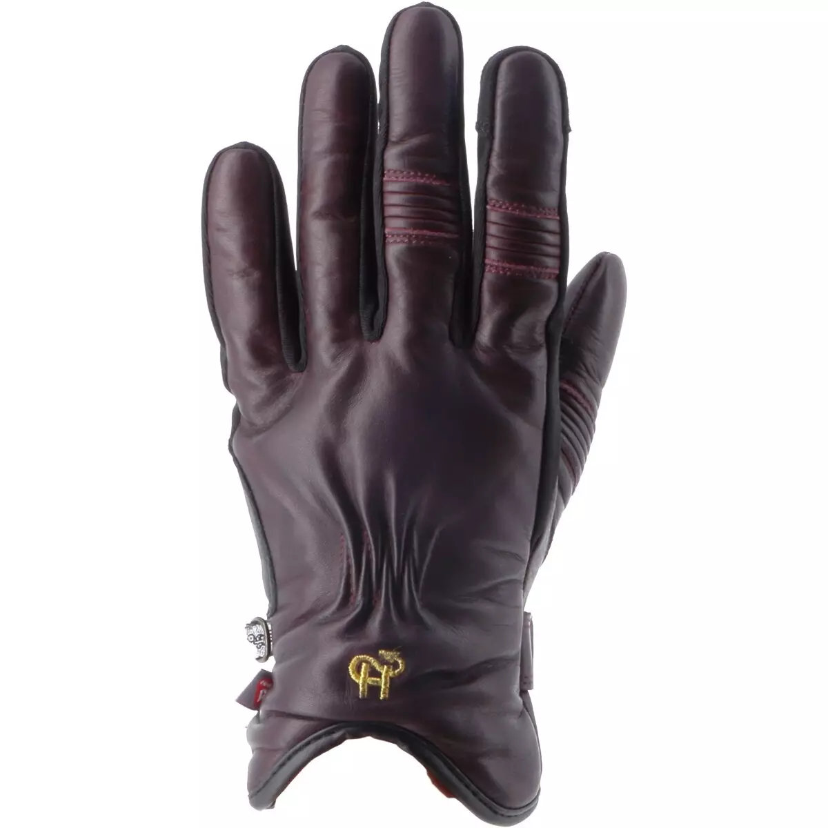 Gants Femme Helstons Fidji Evo Bordeaux Noir