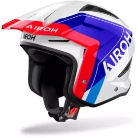 Casque Airoh Trr 2 Hunt Bleu Rouge Brillant