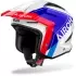 Casque Airoh Trr 2 Hunt Bleu Rouge Brillant