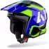 Casque Airoh Trr 2 Jupiter Bleu Jaune Brillant