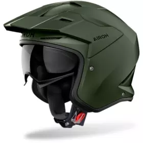 Casque Airoh Kombakt Color Vert Militaire Mat