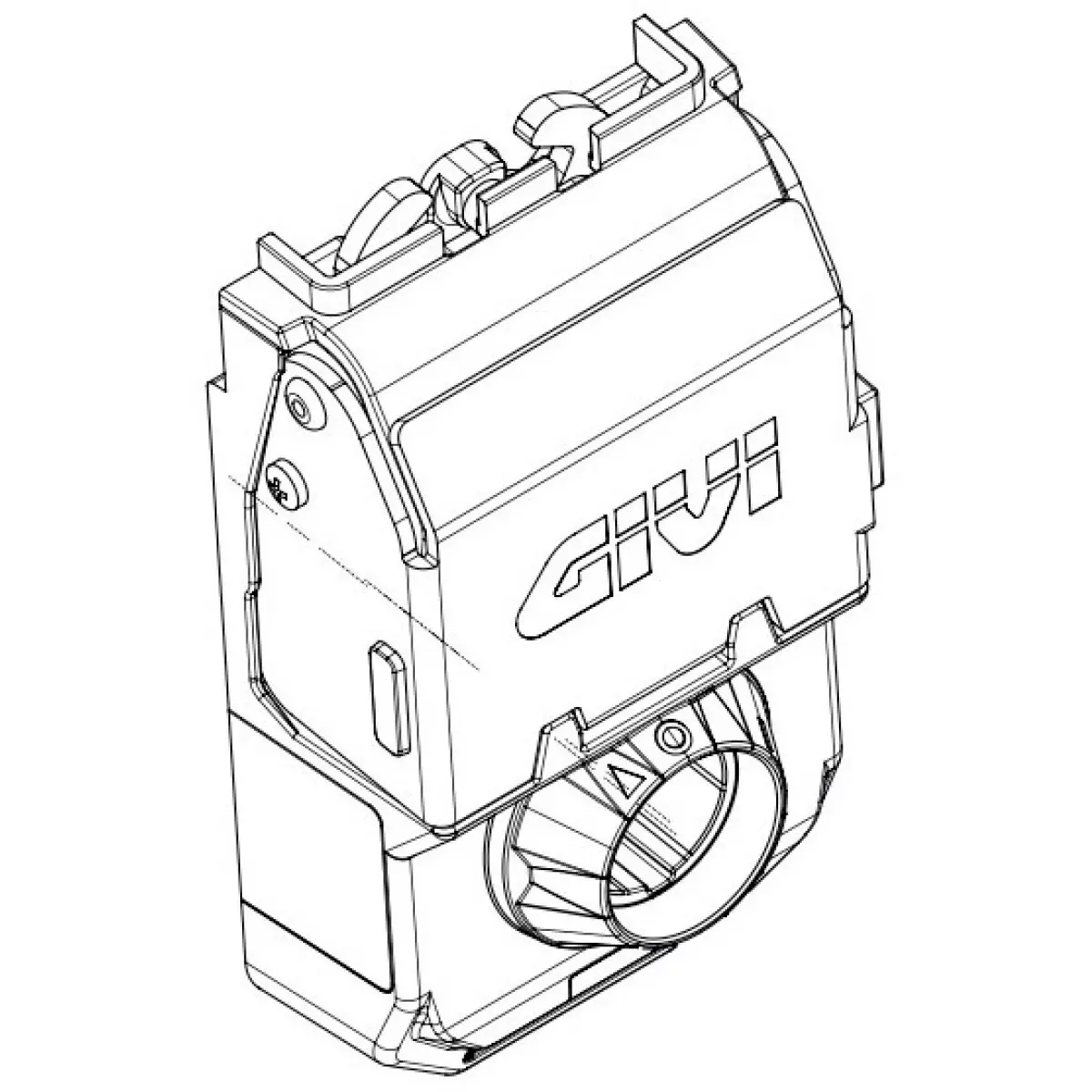 Bloc Fermeture Givi Pour Top Case Trekker Outback Evo Smart 42/58