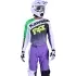 Maillot Cross Fox 180 Kawasaki Blanc Violet Jaune Fluo