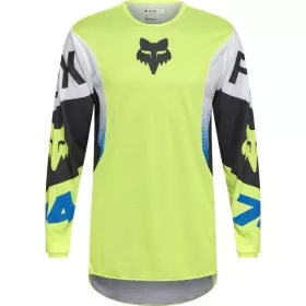 Maillot Cross Fox 360 Tine Jaune Fluo Noir