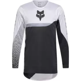Maillot Cross Fox Flexair Fracture Blanc Noir
